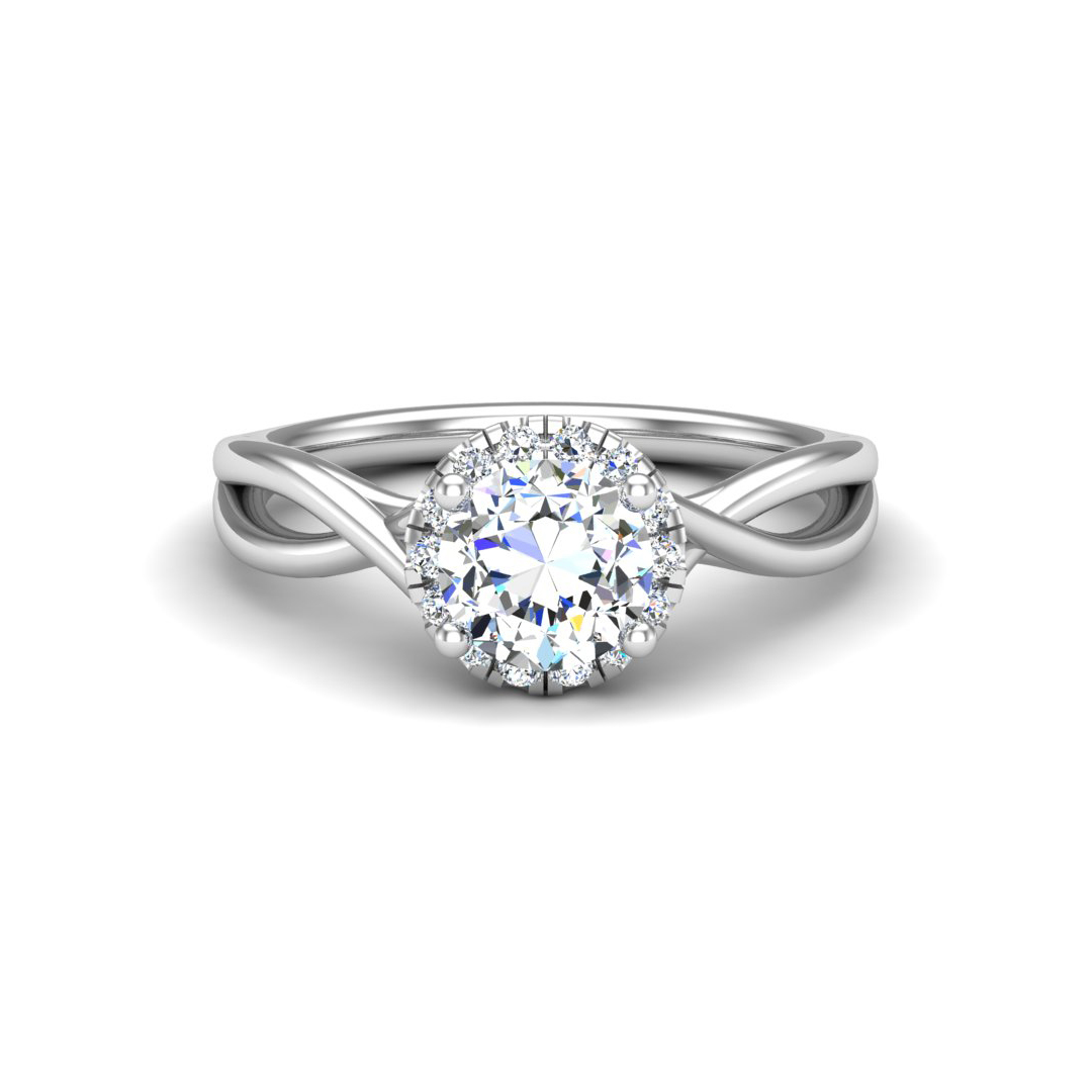 Korman Signature Adaline Halo Engagement Ring Setting